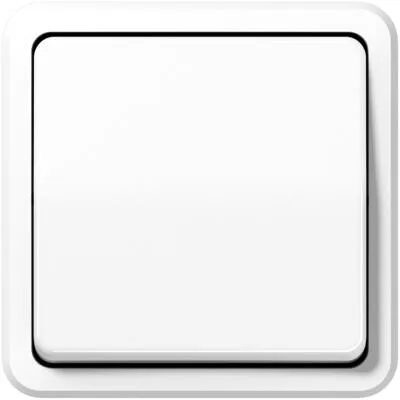 Wippschalter 10 AX 250 V ~, alpinweiß, Serie AP 600, Jung 606AWW