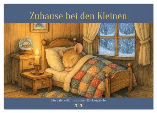 Zuhause bei den Kleinen: Tischkalender 2026 DIN A5 quer - Entdecken Sie heimelige Tierwelten mit diesem liebevoll gestalteten Tischkalender. Perfekt für Tierliebhaber und Kinderzimmer, bringt er Freude ins Zuhause.
