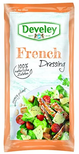 Develey Salatliebe French Dressing im Portionsbeutel, 75 ml