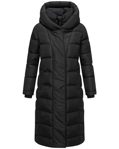 Navahoo Steppmantel Engelsfeder XIV - Funktionsjacke mit innenliegenden Rucksackträgern, ideal für winterliche Aktivitäten und unterwegs, wasser- und windabweisend für optimalen Schutz.