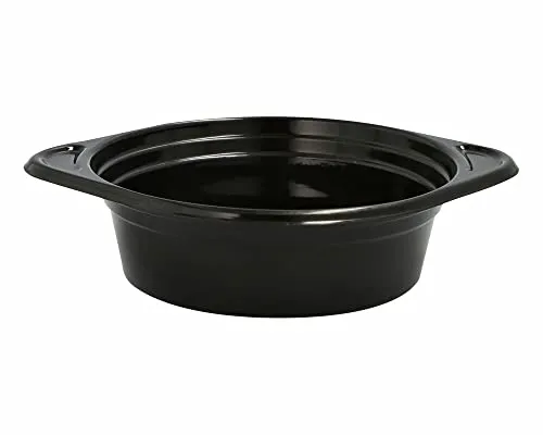 Stk. Mehrweg Suppenschalen Suppenterrinen mit Anfasser 500ml Ø15,6cm schwarz 12