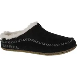 Sorel LANNER RIDGE Hausschuhe für Herren, Schwarz (Black), 46 EU - Herren-Hausschuhe mit weichem Suede-Innenmaterial, ideal für gemütliche Abende zu Hause und optimalen Komfort.