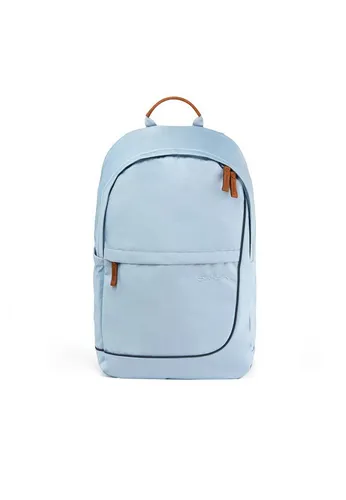Satch Freizeitrucksack FLY Pure Ice Blue - Leichter Schulrucksack mit Laptopfach - Schulrucksäcke mit 14'' Laptopfach, ergonomischen Schultergurten und aus 100% recycelten PET-Flaschen - ideal für Schule und Freizeit!