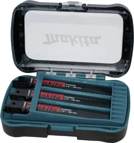 Makita P-81278 Reciprosägeblatt-Set - 27-teilig in Aufbewahrungsbox, ideal für Holz von 8-100 mm Materialstärke