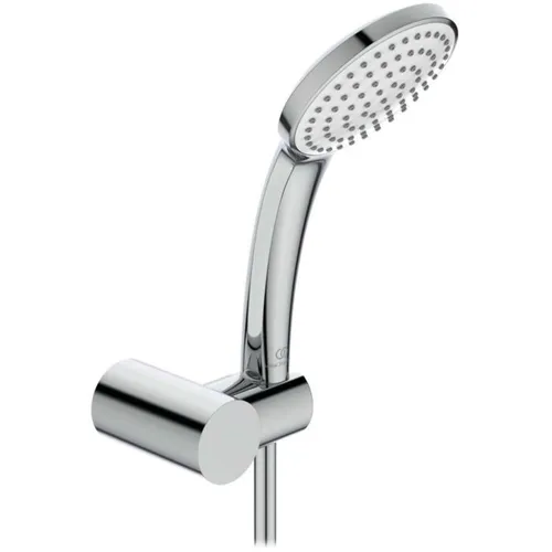 Ideal Standard Idealrain Wannenset B9451AA verchromt - Brausegarnituren mit 1-Funktions-Handbrause Ø 100 mm, Anti-Kalk-Funktion und schwenkbarem Brausehalter für flexiblen Komfort.