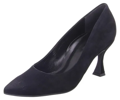 Paul Green Elegante Pumps aus Leder - Moderne Pumps in Dunkelblau mit spitz zulaufender Front und schlankem Absatz. Ideal für stilvolle Anlässe, ausgestattet mit gepolsterter Lederdecksohle für angenehmen Tragekomfort.