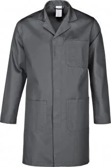 Arbeitsmantel aus reiner Baumwolle in Grau (Gr. XS-5XL)