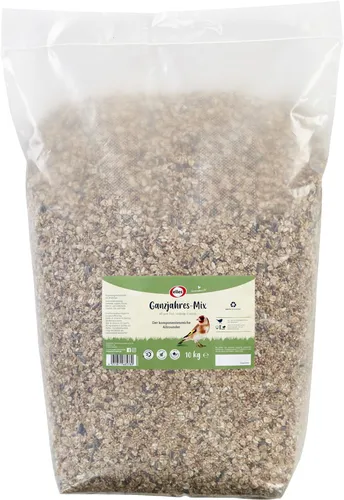 Elles Ganzjahres-Mix 10kg I Natürliches, reichhaltiges Premium Wildvogelfutter | Ambrosia kontrolliert I Perfekt für alle Jahreszeiten & Vogelarten