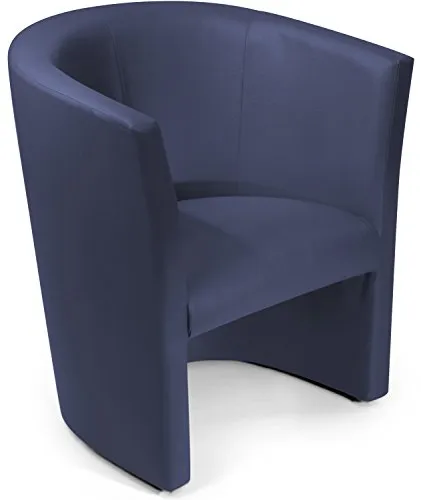 moebel-eins Charly Cocktailsessel Polstersessel Sessel Polsterstuhl Stuhl in blau, blau