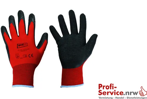 Paar Gr. 10 Arbeitshandschuhe Latexhandschuhe *BLACK GRIP* GOODJOB 1