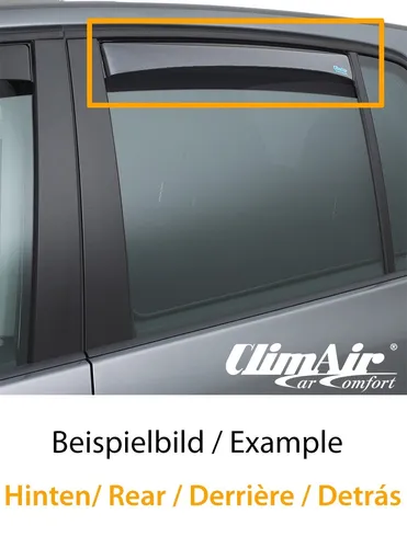 ClimAir Windabweiser für Suzuki Baleno/Esteem EW Hatchback 2015-2019 5-türig