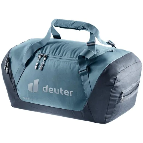 deuter Unisex-Adult 50 Duffel Bag, 50 L - Atlantic-Ink - Rucksack-Zusatztaschen mit Rundbogenöffnung für schnellen Zugriff und besserer Organisation dank Reißverschlusstaschen; ideal für Reisen und vielseitig tragbar.
