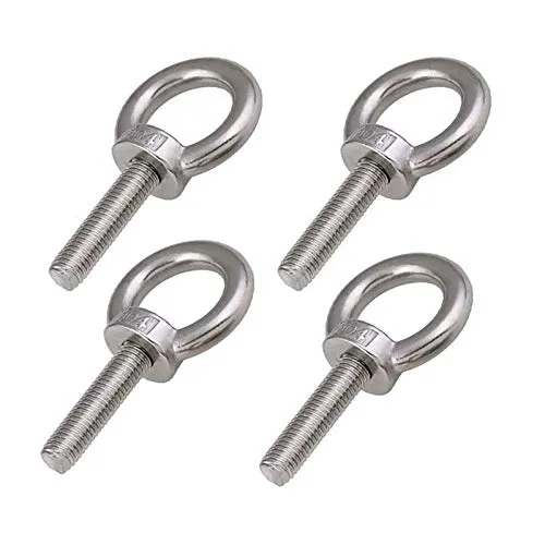 Stück M10 * 40mm Ringschraube Edelstahl, Außengewinde Hebering Ringschrauben ösenschraube Geschweißte Geschlossene Schraube Stange Ring Runde Augenschraube für Rolle Des Befestigens und Hängens 4