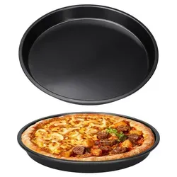 Pizzablech Rund 28 cm, 2er Set mit Antihaftbeschichtung