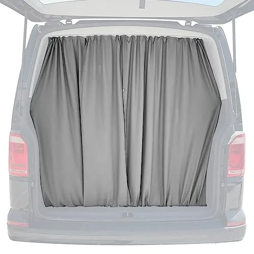 Heckklappe Gardinen Sonnenschutz Vorhänge für VW T6 T6.1 - Sonnen- & Sichtschutze, einfache Installation und optimaler Schutz vor Sonne und neugierigen Blicken für Ihr Fahrzeug.
