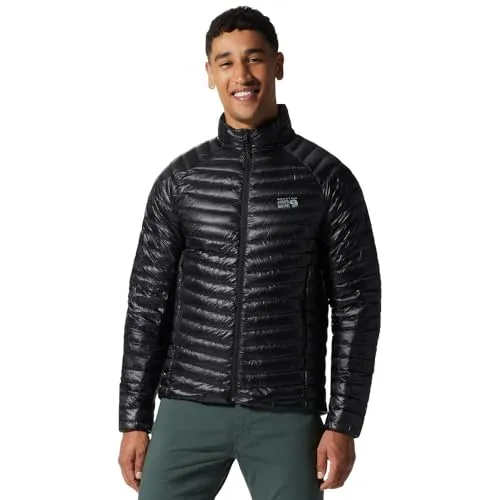 Mountain Hardwear Herren Ghost Whisperer/2 Jacke zum Klettern und Rucksackreisen, ultraleicht, isoliert und wasserabweisend, Schwarz, L