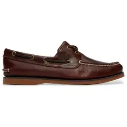 Timberland Mens Boat Shoe Brown 11 Wide Fit - Herren Halbschuhe aus weichem Premium Leder, umweltfreundlich produziert und mit 360°-Schnürsystem für individuelle Passform. Ideal für Freizeit und Wasserausflüge.