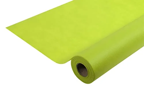 Pronappe R785031I Tischdecke auf Rolle - Kiwi Grün - Reißfeste und abwischbare Tischdecke auf Rolle (50x1,20m) aus Spunbound, ideal für Feste und Veranstaltungen. Perfekte Kombination aus Stil und Funktionalität, die Tische und Buffets schützt.