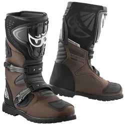 Berik All Terrain Adventure Motorradstiefel, Größe 43, braun - Motorradstiefel aus robustem Leder mit Gummisohle für extra Grip und wasserdichtem, atmungsaktivem Futter – ideal für jedes Abenteuer auf zwei Rädern.