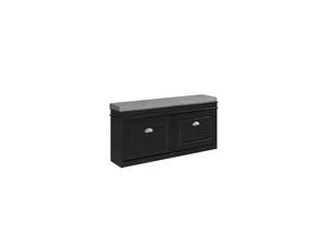 SoBuy Schuhbank FSR64, Schuhkipper Sitzbank mit 2 Klappen, schwarz - Drohnen Zubehör: Stilvolle Schuhbank mit 2 Klappen, ideal für Flur und Eingangsbereich, bietet zusätzlichen Stauraum und Sitzgelegenheit.
