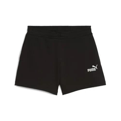 Puma Mädchen ESS Small No. 1 Logo Shorts TR G Gestrickte Shorts, Puma Black,