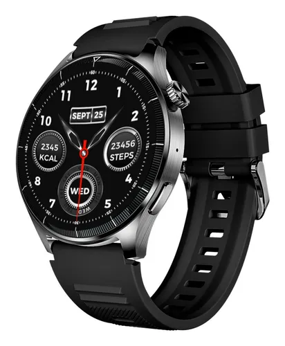 Smartwatch Rund IP67 301 (Schwarz) - Smartwatch mit GPS und 1.45