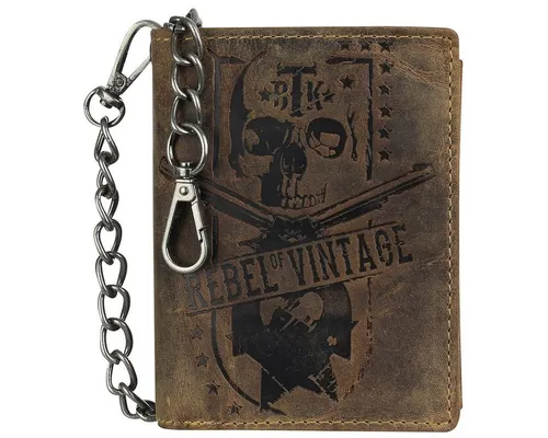 Greenburry Billy The Kid Lederbörse Herren - Braun - Herren-Geldbörse aus hochwertigem Leder mit 7 Kreditkartenfächern, kompakt und stilvoll für den täglichen Gebrauch.