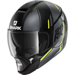 Shark Evojet Vyda Mat Klapphelm, schwarz-gelb, Größe XS - Motorradhelm mit innovativem Design, aus thermoplastischem Harz, und flexibler Visierbefestigung für optimalen Komfort und Sicherheit.