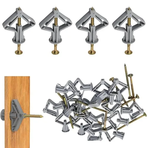 Hohlraumdübel Butterfly Set mit Schrauben, 50 Stück