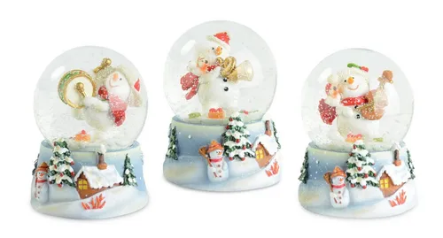 RIFFELMACHER & WEINBERGER Schneekugel Schneekugel Schneemann mit Instrument, 9,5 cm, 3