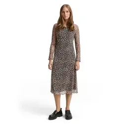 TOM TAILOR Denim Damen Kleid 1047624 mit Leo Print von Tom Tailor
