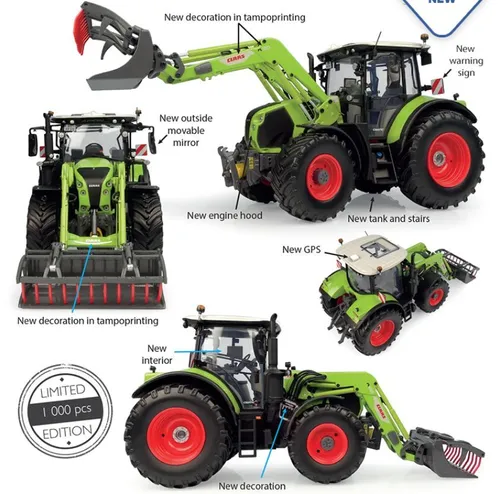 CLAAS Arion 510 mit Frontlader FL120 - Limitierte Auflage - Landwirtschaftsfahrzeug im Maßstab 1/32, aus Metall und Kunststoff, ideal für Sammler und Liebhaber, nur 1000 Stück verfügbar!