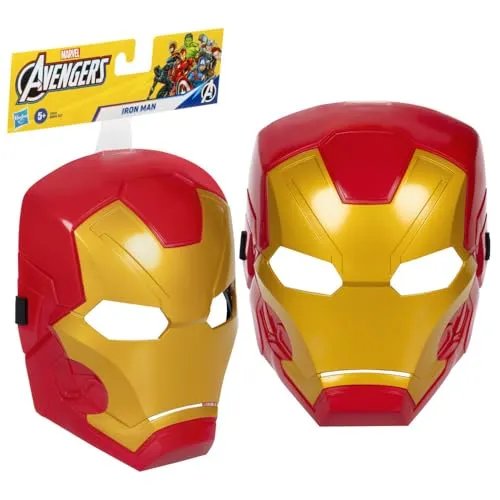 Marvel Avengers Iron Man Rollenspielmaske, Superhelden-Spielzeug und Sammlerobjekt für Kinder ab 5 Jahren