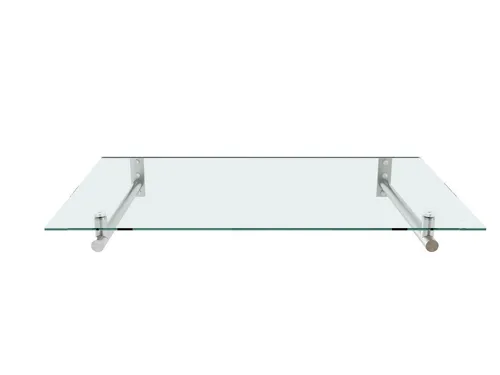 Better Home Edelstahlvordach mit Sicherheitsglas, 140x80 cm