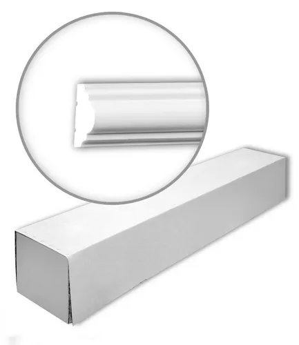 Profhome Zierleiste 651322 - 28er Set Wandleisten - Leisten-Set aus extrudiertem Polystyrol (XPS), leicht und stoßfest. Ideal für Innen- und Außenbereiche, einfach zu installieren und ohne Grundierung lackierbar.