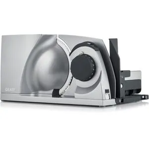 Graef Klappbarer Allesschneider MYtiny, silber - Platzsparend mit Edelstahl-Wellenschliffmesser und 0-15 mm Schnittstärke für vielseitige Anwendung