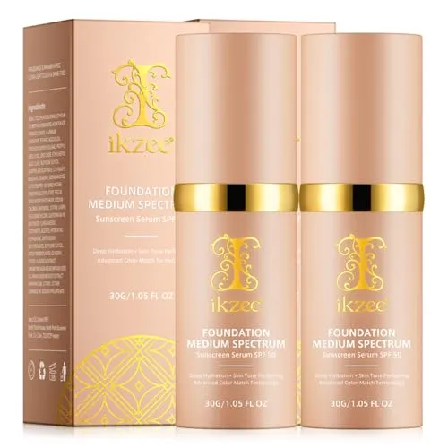 P-Beauty Cosmetic Accessories Sonnenschutzcreme SPF 50 - Sonnenschutzmittel mit 4-in-1 Formel: Mittlere Deckkraft, intensiver UV-Schutz SPF 50, feuchtigkeitsspendend und wasserfest. Ideal für makelloses Make-up und Hautpflege in einem Schritt.