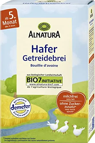 Alnatura Bio Hafer Getreidebrei 250 g für Kleinkinder