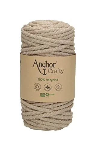 Anchor Crafty 4774000-00106 Farbe: Pearl, Aufmachung: 250g, Lauflänge: 40m, Häkelgarne