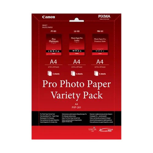 Canon PVP-201 Pro Photo Paper Variety Pack A4 3x5 Blatt von Canon