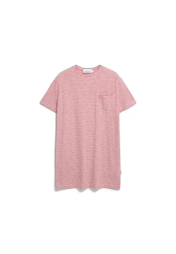 ARMEDANGELS Women's Chaara Lovely Stripes Kleid Gr XS - Rosa - T-Shirt Kleid in Rosa, ideal für die Freizeit; aus 100% Baumwolle für hohen Tragekomfort; perfekt für den Alltag. Entdecke weitere nachhaltige Mode von ARMEDANGELS!