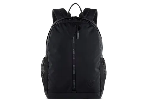 Chiemsee Rucksack Light N Base, Black - Rucksacktaschen mit gepolstertem Laptopfach für Geräte bis 25x34 cm, stufenlos verstellbare Schultergurte und leichtes Design für optimalen Tragekomfort.
