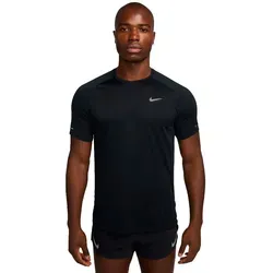 Nike Stride Herren Laufshirt - Schwarz - XL - Laufbekleidung, bleib kühl und komfortabel mit dem atmungsaktiven Nike Stride Kurzarmshirt für optimale Performance.