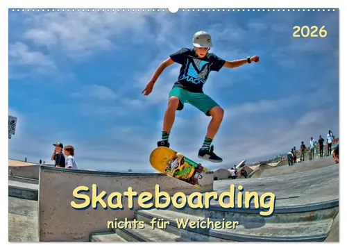 Peter Roder | Skateboarding - nichts für Weicheier (Wandkalender 2026 DIN A2) - Erleben Sie die Faszination Skateboarding mit diesem Wandkalender 2026. 14 Seiten voller beeindruckender Motive, ideal für Skateboard-Fans und als Geschenk.