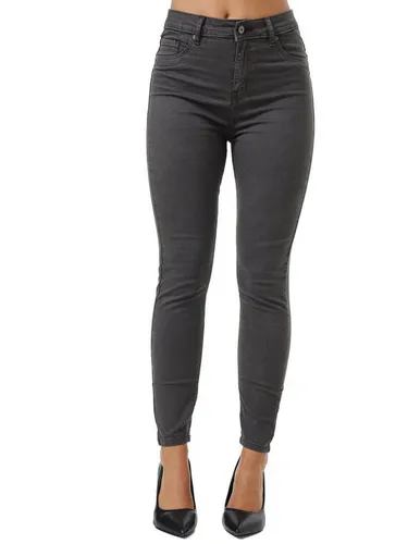 Tazzio Damen Skinny Fit High Rise Jeanshose F103 - Anthrazit - Jeans für Damen im Skinny Fit mit hohem Bund, aus hochwertigem Stretchmaterial für optimalen Tragekomfort und perfekte Passform.