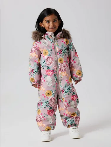 NAME IT Girl Schneeanzug SNOW10 - Wasserdichter und atmungsaktiver Schneeanzug für Mädchen, ideal für kalte Tage, aus hochwertigem Polyester gefertigt, sorgt für Komfort und Bewegungsfreiheit.