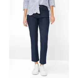 Brax Damen Five-Pocket-Hose Style MAY S NAVY – Dunkelblaue Denim-Hose, Gr. 36 - Elegante Five-Pocket-Hose im Straight Fit für einen modischen Look. Ideal für jeden Anlass und perfekt kombinierbar.