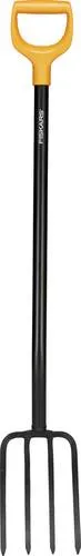 Fiskars Pitchfork Solid 1070673 - Spaten & Schaufeln, ideal für Gartenarbeiten mit robusten, langlebigen Zinken für effizientes Umgraben und Wenden von Erde.