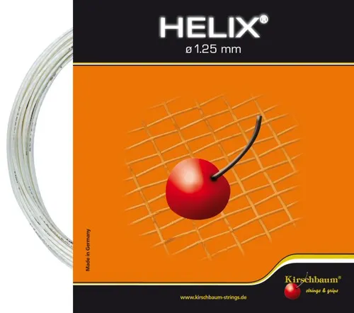 Kirschbaum Tennissaite Helix (Haltbarkeit+Spin) weiss 12m Set