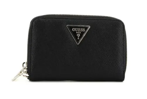 GUESS Laurel Ziparound Geldbeutel für Frauen in schwarz von GUESS
